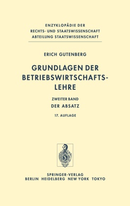 Grundlagen der Betriebswirtschaftslehre: Der Absatz; Bd.2