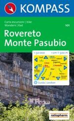 KOMPASS Wanderkarte 101 Rovereto - Monte Pasubio 1:50.000