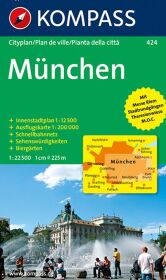 KOMPASS Stadtplan München 1:22.500