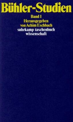 Bühler-Studien - Bd.1