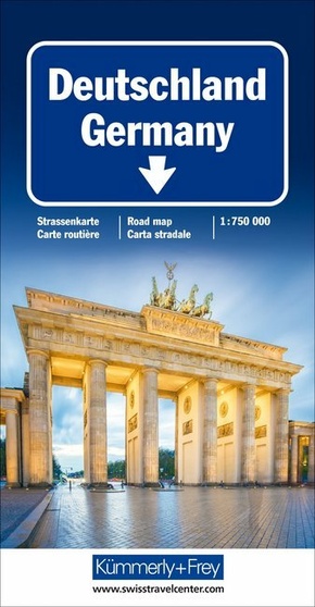 Deutschland Strassenkarte 1:750 000; .