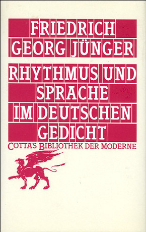 Rhythmus und Sprache im deutschen Gedicht (Cotta's Bibliothek der Moderne, Bd. 63)