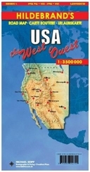 Hildebrand's Urlaubskarte USA West; USA the West; USA l' Quest