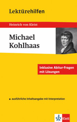 Klett Lektürehilfen Heinrich von Kleist, Michael Kohlhaas