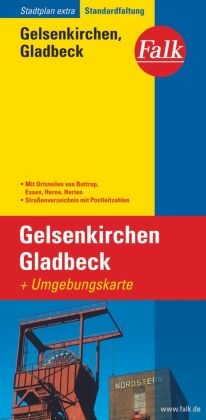 Falk Stadtplan Extra Gelsenkirchen, Gladbeck 1:20 000