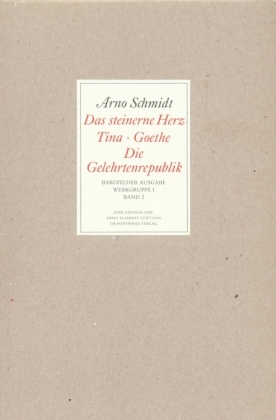 Werke, Bargfelder Ausgabe, Werkgr.1: Das steinerne Herz, Tina, Goethe, Die Gelehrtenrepublik