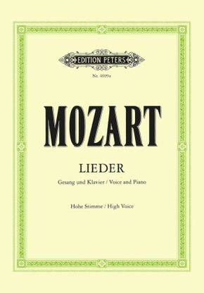 Lieder für Gesang und Klavier, Hohe Stimme