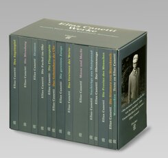 Elias Canetti Werke - 13 Bücher + Begleitband im Schuber