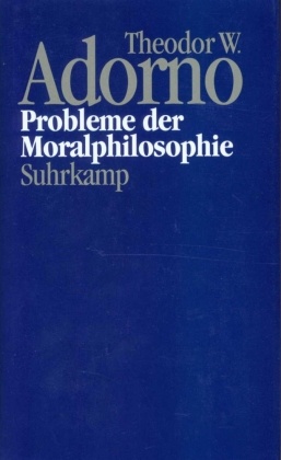Nachgelassene Schriften: Probleme der Moralphilosophie (1963); 4. Abt.: Vorlesungen