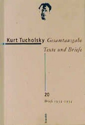 Gesamtausgabe, Texte und Briefe: Briefe 1933-1934