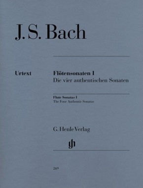 Sonaten für Flöte und Klavier (Cembalo): Bach, Johann Sebastian - Flötensonaten, Band I (Die vier authentischen Sonaten)