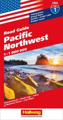 Pacific Northwest Straßenkarte 1:1 Mio. Road Guide Nr. 1