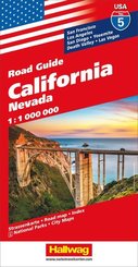 California, Nevada Straßenkarte 1:1 Mio., Road Guide Nr. 5
