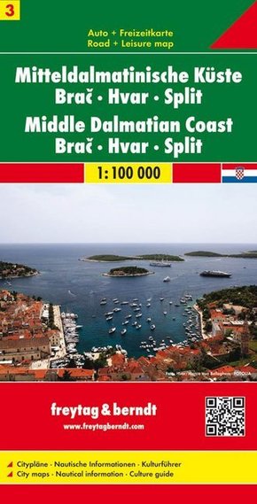 Mitteldalmatinische Küste, Brac - Hvar - Split. Srednja dalmatinska obala. Midden dalmatische kust - Tl.3