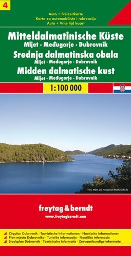 Mitteldalmatinische Küste, Mljet - Medjugorje - Dubrovnik. Srednja dalmatinska obala. Midden dalmatische kust - Tl.4