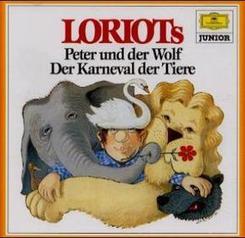 Loriots Peter und der Wolf / Loriots Der Karneval der Tiere, 1 Audio-CD