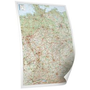 Kastanea Straßenkarte Deutschland, 98 x 129 cm, 1:700 000, Papierkarte gerollt