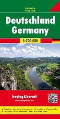 Deutschland, Autokarte 1:700.000, freytag & berndt; Germany. Allemagne. Germania. Alemana