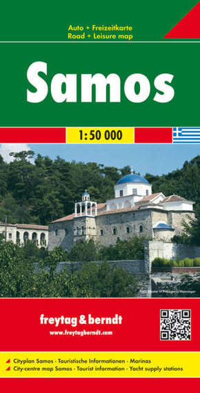 Samos, Autokarte 1:50.000. Samo
