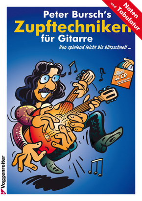 Peter Bursch's Zupftechniken für Gitarre, m. Audio-CD
