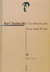 Gesamtausgabe, Texte und Briefe: Texte 1928