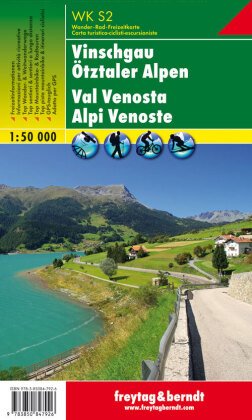 WK S2 Vinschgau - Ötztaler Alpen, Wanderkarte 1:50.000. Val Venosta, Alpi Venoste