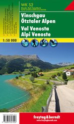 WK S2 Vinschgau - Ötztaler Alpen, Wanderkarte 1:50.000. Val Venosta, Alpi Venoste -
