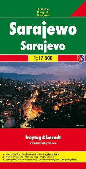 Sarajewo, Stadtplan 1:17.500. Sarajevo
