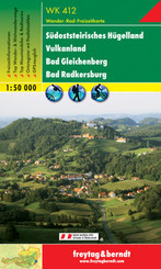 Freytag & Berndt Wander-, Rad- und Freizeitkarte Südoststeirisches Hügelland, Vulkanland, Bad Gleichenberg, Bad Radkersb