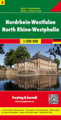 Freytag & Berndt Autokarte Nordrhein-Westfalen / North Rhine-Westphalia. Rhenanie-du-Nord-Westphalie / Nord Reno-Westfal