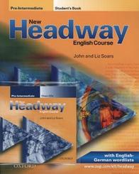 New Headway English Course, Pre-Intermediate: Student's Book, w. English-German wordlists, m. 2 Class Audio-CDs