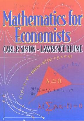 Mathematics for Economists, International Student Edition