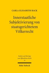 Innerstaatliche Subjektivierung von staatsgerichtetem V&ouml;lkerrecht