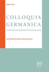 COLLOQUIA GERMANICA 58, 2