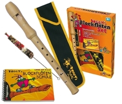 Voggy's Blockflöten-Set (m. Holzblockflöte, barocke Griffweise)