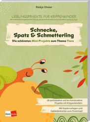 Die sch&ouml;nsten Mini-Projekte zum Thema Tiere: Schnecke, Spatz & Schmetterling