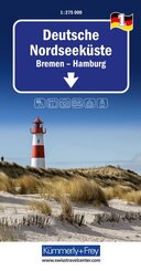 K&uuml;mmerly+Frey Regional-Strassenkarte 1 Deutsche Nordseek&uuml;ste 1:275.000