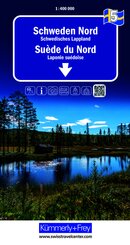 K&uuml;mmerly+Frey Regional-Strassenkarte 5 Schweden Nord 1:400.000