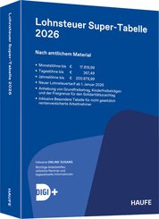Lohnsteuer-Supertabelle 2026 inkl. Onlinezugang