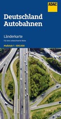 ADAC L&auml;nderkarte Deutschland Autobahnen 1:500.000