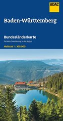 ADAC Bundesl&auml;nderkarte Deutschland 11 Baden-W&uuml;rttemberg 1:300.000