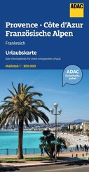 ADAC Urlaubskarte Provence, Franz&ouml;siche Alpen, Cote d'Azur 1:300.000