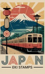 Japan EKI Stempel Buch: Sammle EKI Stempel und gestalte einzigartige Erinnerungen an deine Reise | EKI Stamp Book | Zugmotiv