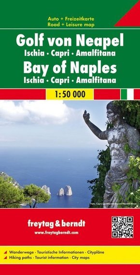 Freytag & Berndt Autokarte Golf von Neapel. Bay of Naples; Golfo di Napoli. Golfe de Naples; Golfo de Nápoles