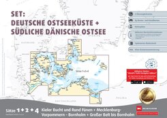 Sportbootkarten Satz 1, 2 und 4   Set: Deutsche Ostseek&uuml;ste und S&uuml;dliche D&auml;nische Ostsee (Ausgabe 2026)