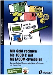 Mit Geld rechnen bis 1000 Euro mit METACOM-Symbolen