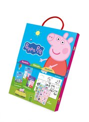 Peppa Pig Spa&szlig;-Set I Basteln - R&auml;tseln - Stickern