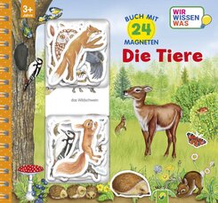 Magnetbuch Die Tiere - mit 24 Magneten