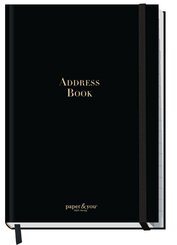 Adressbuch A5, Black Edition, EM