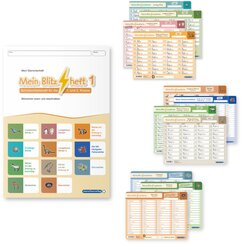 Mein Blitzheft 1 und Meine Blitzlesekarten Set 1-3 mit Stift "Alles in einem"